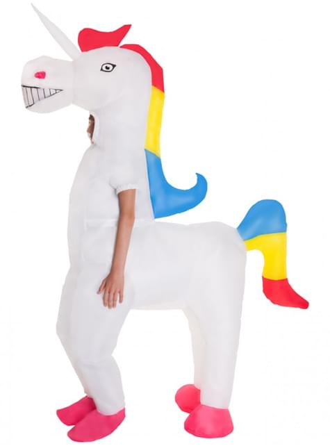 Déguisement licorne gonflable enfant