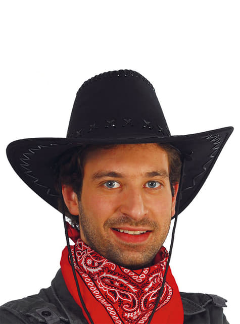 Svart Cowboy Hatt