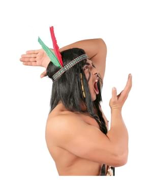 Indiánská čelenka s peřím