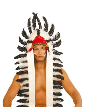 Indiánská čelenka péřová