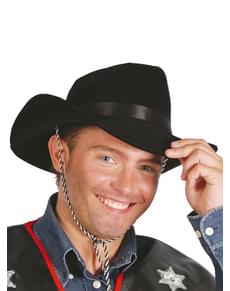 Chapéu de cowboy preto