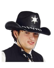 Chapéu de xerife preto