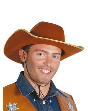 Chapeau cow-boy marron