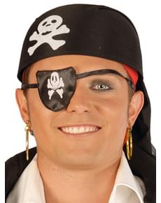 Chapéu pirata em pano preto