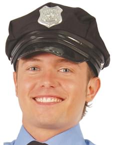 Gorro de polícia com viseira