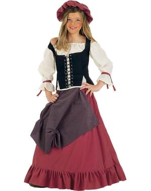 Costum de ospătar medieval Eliana fată