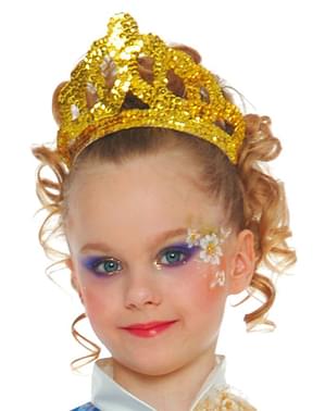 Diadema de lentejuelas de oro