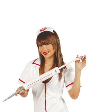 Большой шприц медсестры
