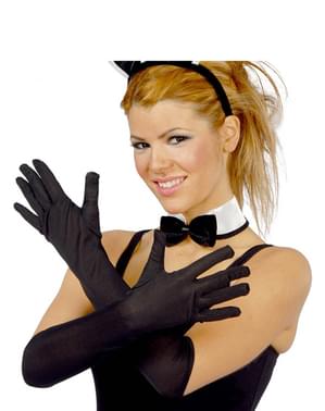 Lange Schwarze Handschuhe Classic