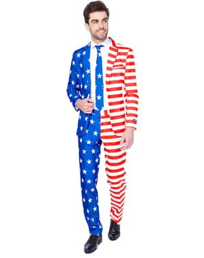 ZDA zastava obleka - obleka za moške / sako
