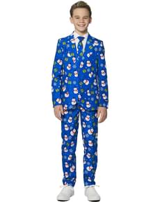 Suitmaster Christmas Blue Snowman Suit for Boys