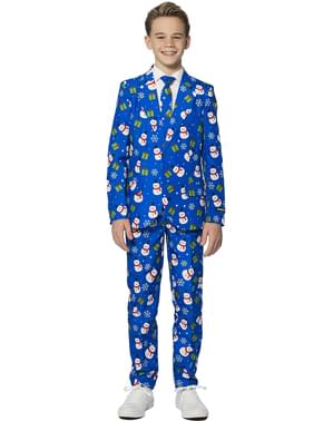 Kostym Christmas Blue Snowman Suitmeister barn