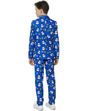 Suitmaster Jul Blå Snømann Dress til Gutter