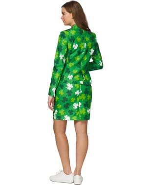 Kostym St Patrick's Day Clovers Suitmeister för henne