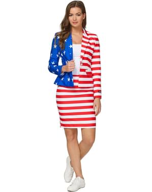 Дамски костюм с флаг на САЩ - Suitmeister