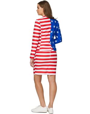 Fato de bandeira dos Estados Unidos para mulher - Suitmeister