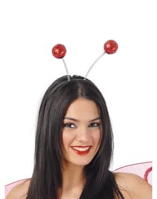 Diadema de bolas Glitter vermelhas
