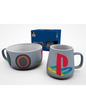 Taza y bol Playstation