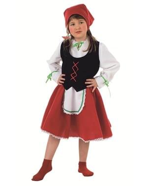 Fato de pastorazinha para menina