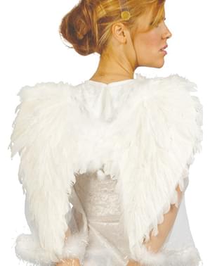 Aripi de înger din pene albe