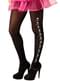 Svarte Tights med Hodeskallemotiv