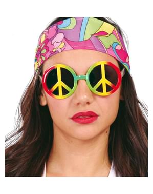 Mehrfarbige Hippie Brille