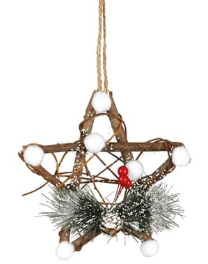 Bintang Natal dengan Dekorasi Pohon Mistletoe