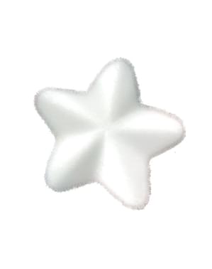 Étoile de noël blanche pour le sapin