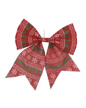 Weihnachtsschleife rot zur Weihnachtsbaumdeko