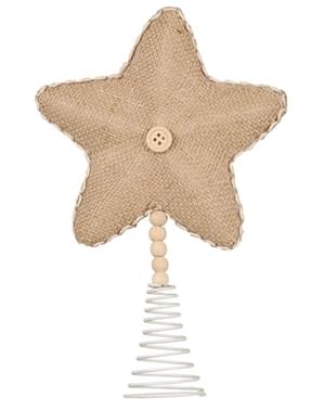 Étoile de noël marron pour le sapin