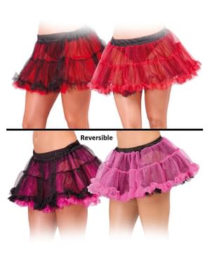 Tyllkjol vändbar Rosa/Röd