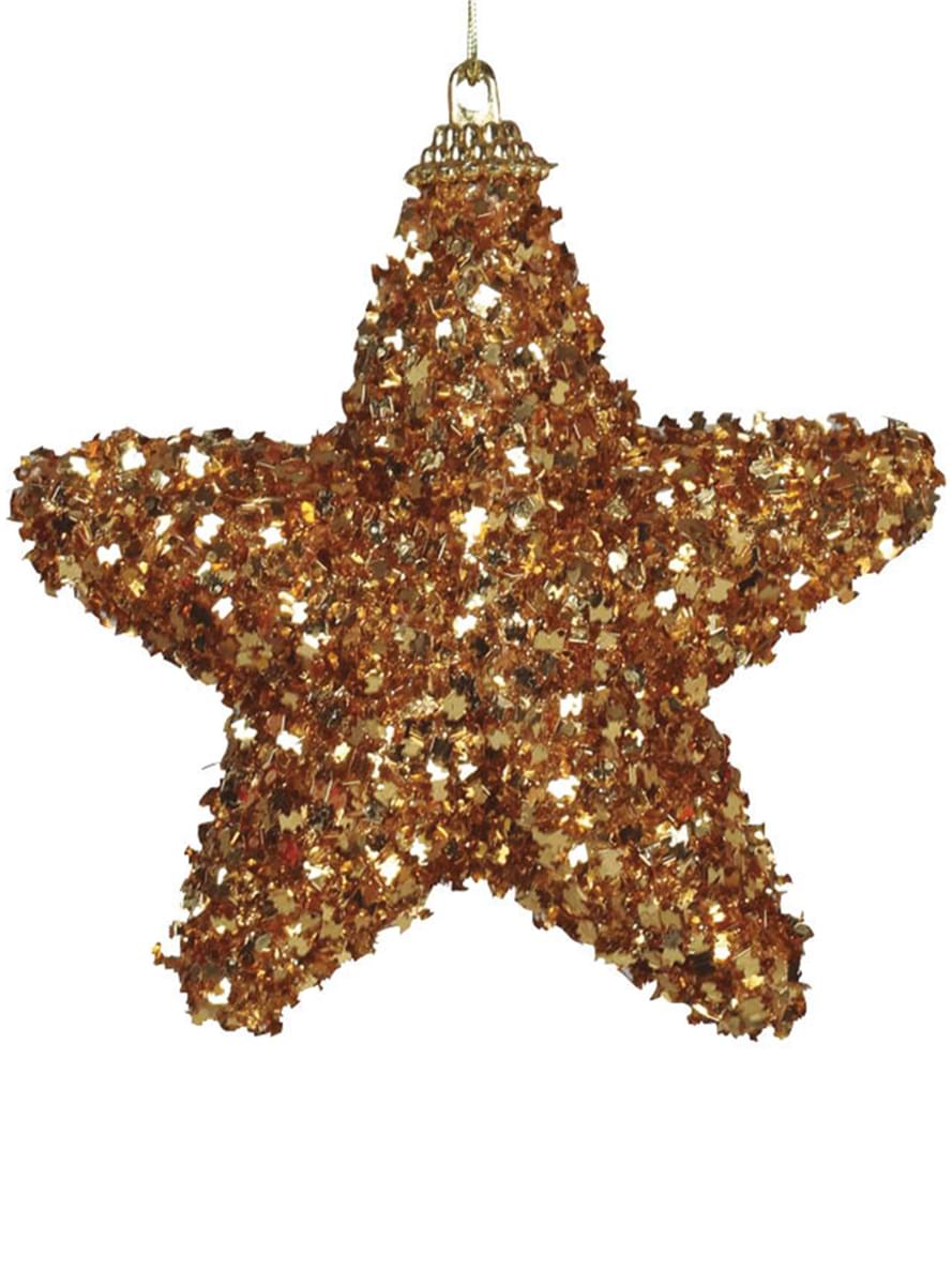 Weihnachtsstern Baumdeko Set gold 3-teilig