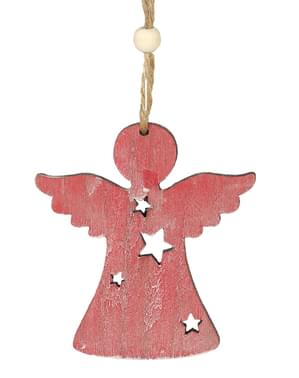 Dekorasi Pohon Natal Malaikat Merah Muda