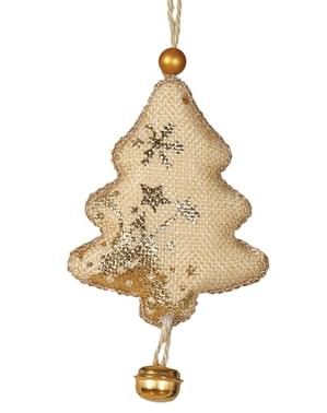 Sapin de noël avec clochettes pour le sapin