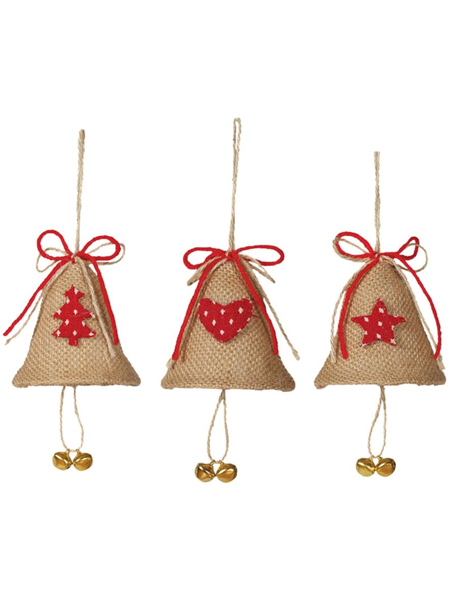 Įvairūs Bell Christmas Tree papuošalai