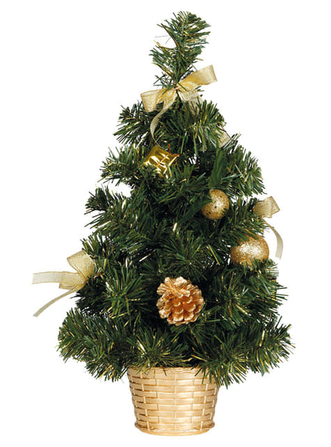 Mini Weihnachtsbaum gold