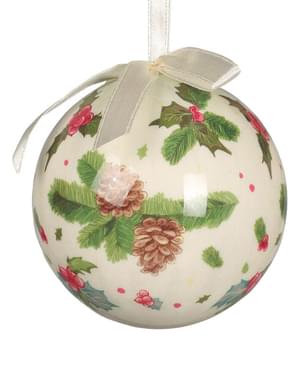 6 Maretak Print Kerstballen