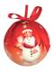 6 Red Snowman Baubles