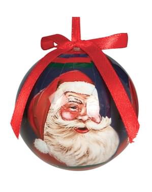 6'lı Beyaz Santa Claus Baubles Set