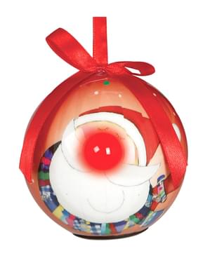 Rode Kerstbal met LED verlichting