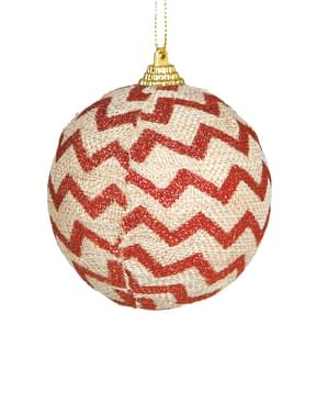 Kırmızı Chevron Bauble