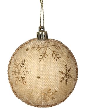 Schneeflocken-Weihnachtskugel Set zweiteilig