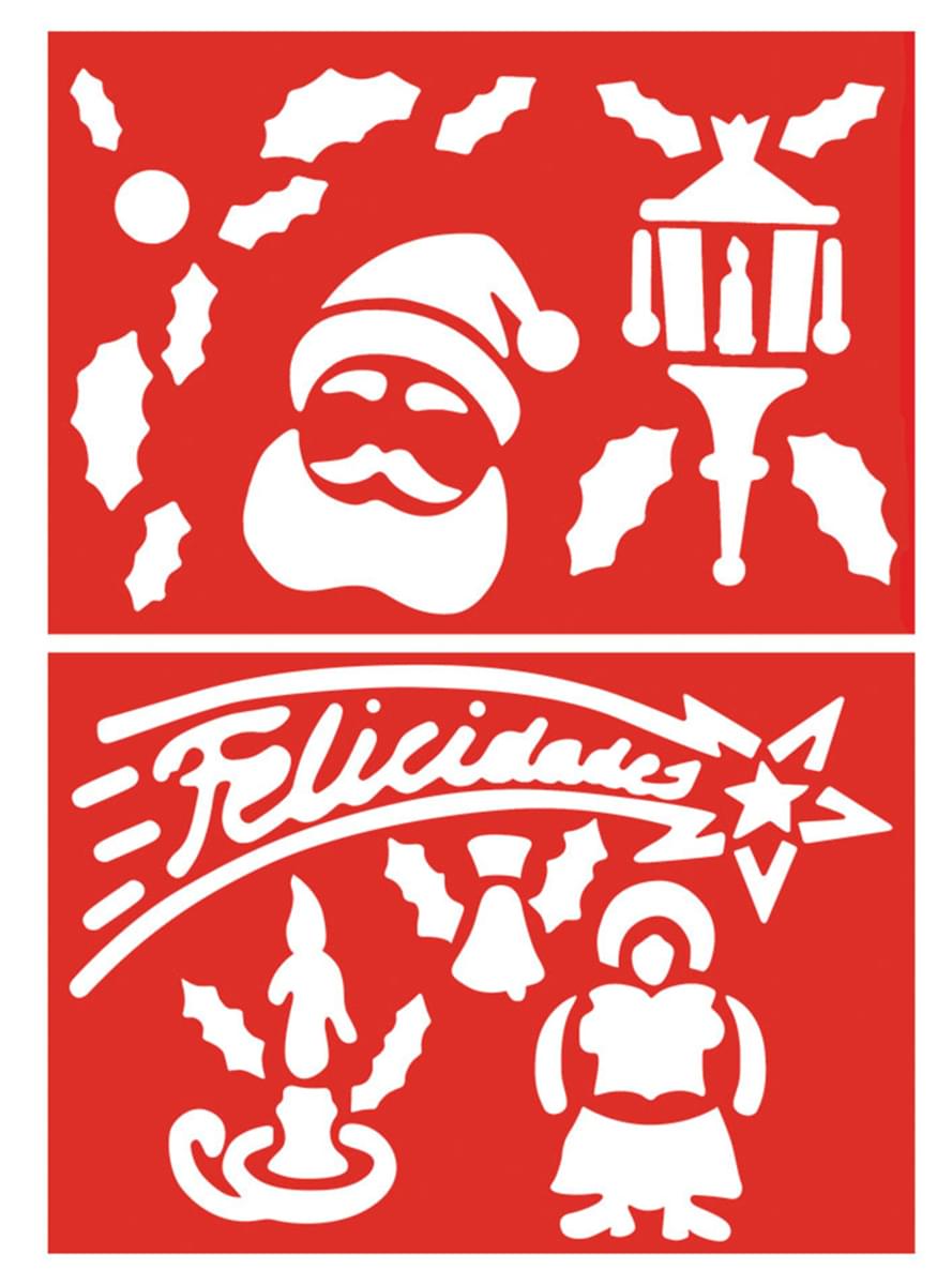 Set de 2 pochoirs de Noël 