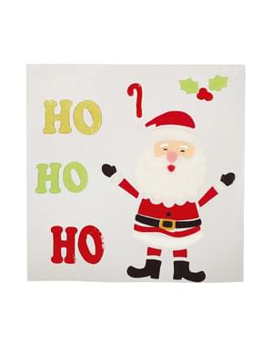 Decoração natalícia de Pai Natal para parede