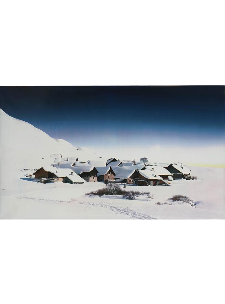 Betlehem Snow Backdropot