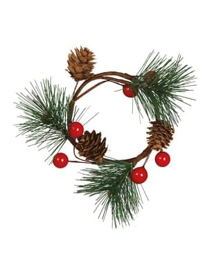 Centre de Table de noël feuille de pin