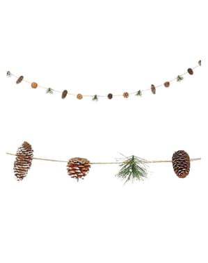 Karácsony Pine Cone Garland