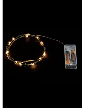 20 Micro LED Lampjes Wit Lichtsnoer - Warm Wit