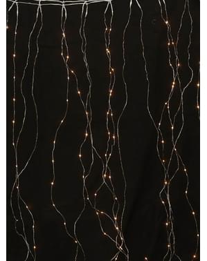 Weihnachts-Lichterkettenvorhang mit warmweißem Licht