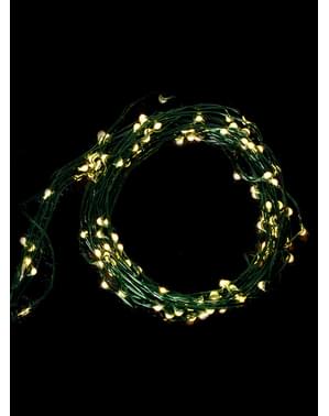 Ljusslinga grön 100 LED varm vit